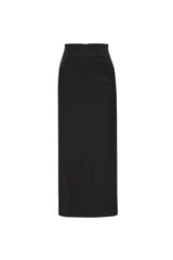 Low Waist Maxi Skirt in Ink