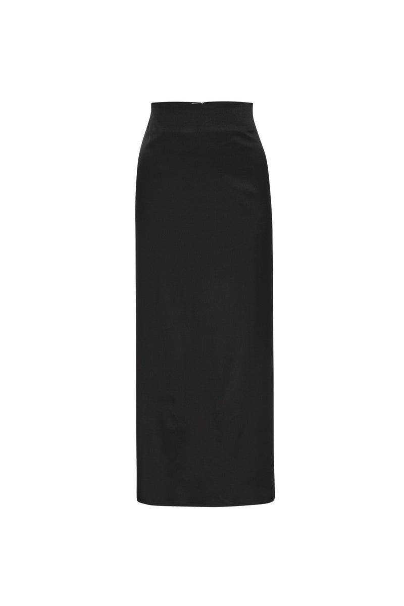 Low Waist Maxi Skirt in Ink