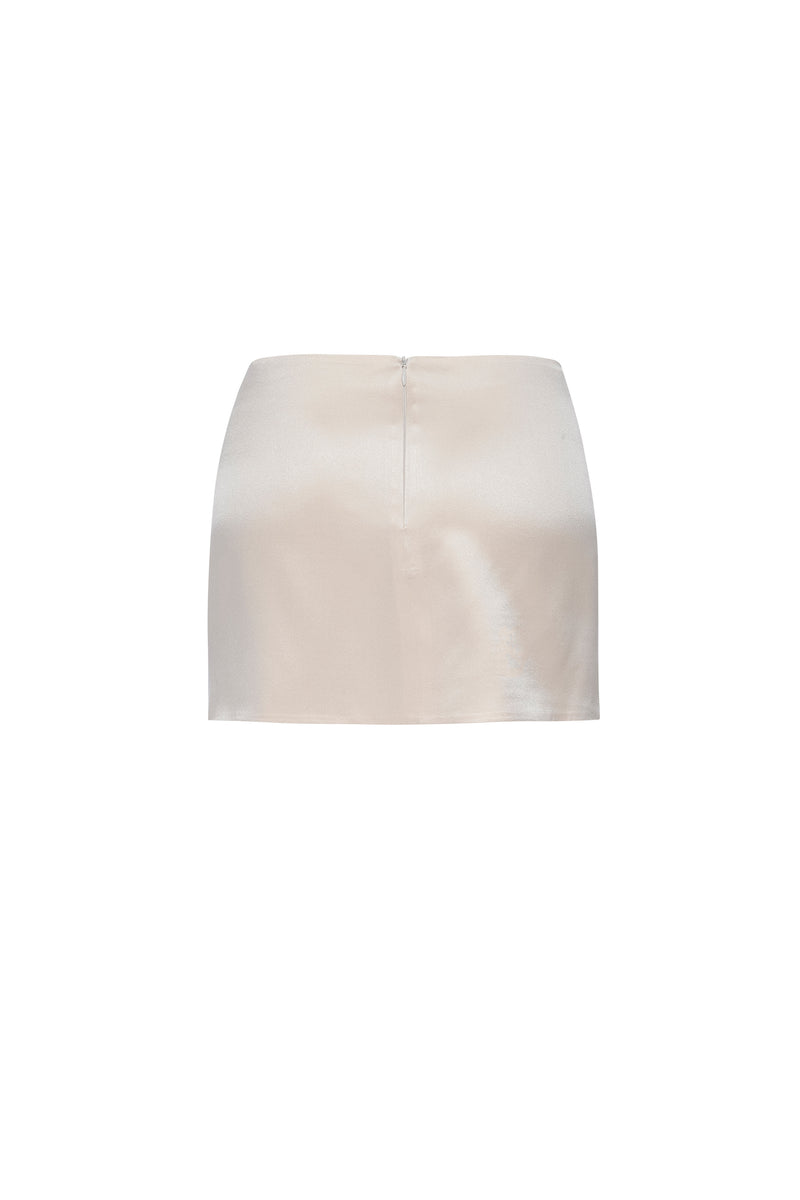 Micro Mini Skirt in Pearl