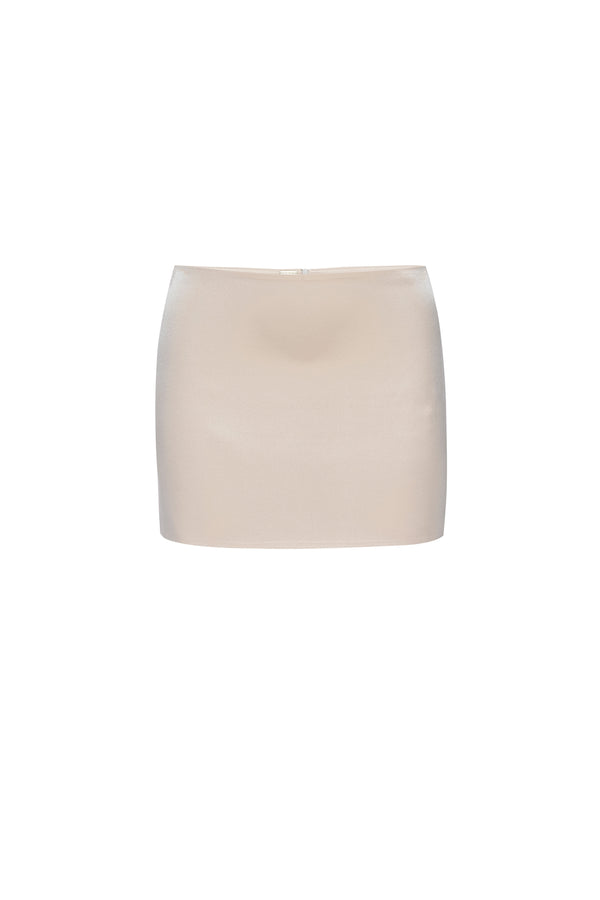 Micro Mini Skirt in Pearl